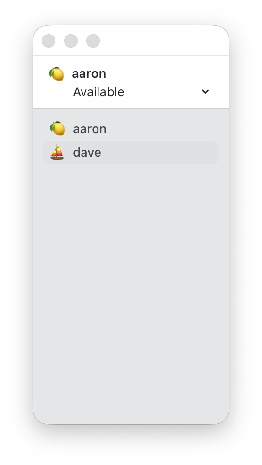 Contact roster
